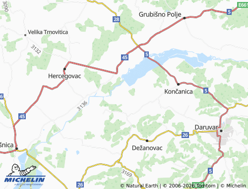 MICHELIN-Landkarte Stražanac - ViaMichelin