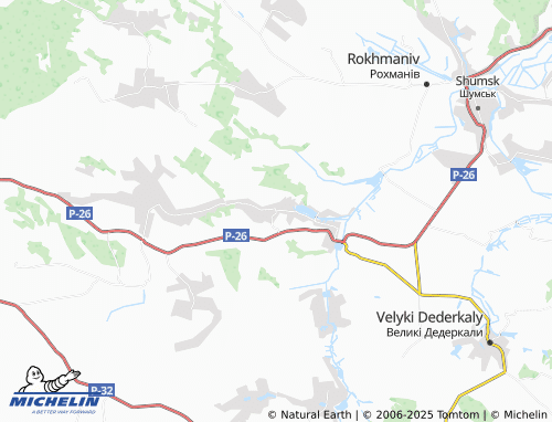 MICHELIN Sosnivka map - ViaMichelin