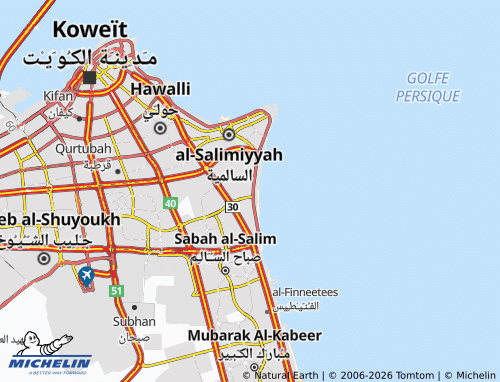 MICHELIN-Landkarte Salwa 4 - ViaMichelin