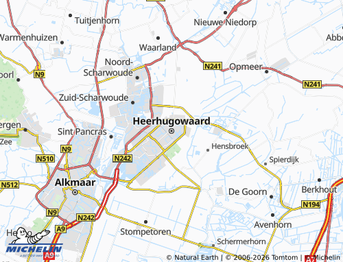 Kaart MICHELIN Heerhugowaard - ViaMichelin