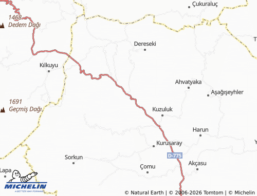MICHELIN Hacıhalil map - ViaMichelin