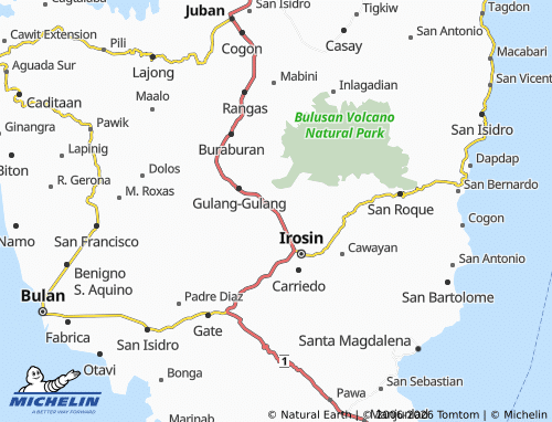 MICHELIN Monbon map - ViaMichelin