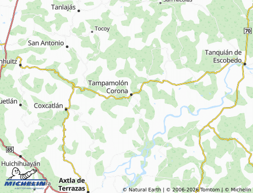 MICHELIN Galván map - ViaMichelin