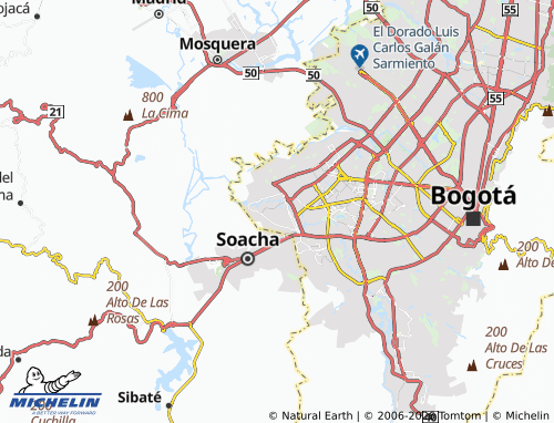 Mapa MICHELIN Paso Ancho - ViaMichelin