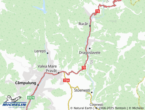 MICHELIN Gura Pravăț map - ViaMichelin