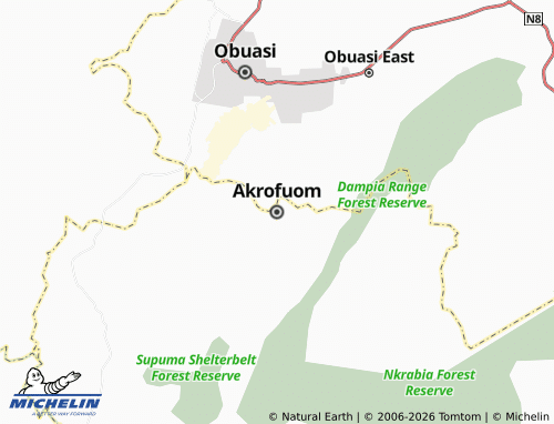 Mapa MICHELIN Akrofuom - ViaMichelin