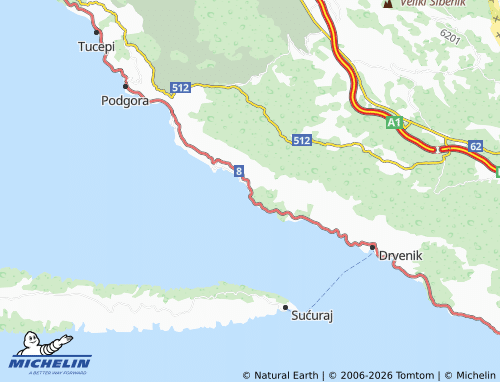 MICHELIN Živogošće map - ViaMichelin