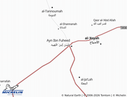 MICHELIN-Landkarte al-Fihiyad - ViaMichelin
