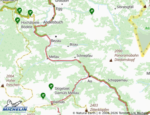Mappa MICHELIN Schnepfau - ViaMichelin