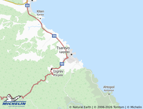 Mapa MICHELIN Tsarevo - ViaMichelin