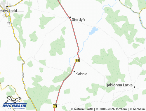 MICHELIN-Landkarte Zembrów - ViaMichelin