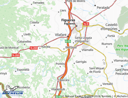 Mappa MICHELIN Borrassà - ViaMichelin