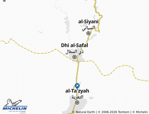 MICHELIN Dhi As Sufal map - ViaMichelin