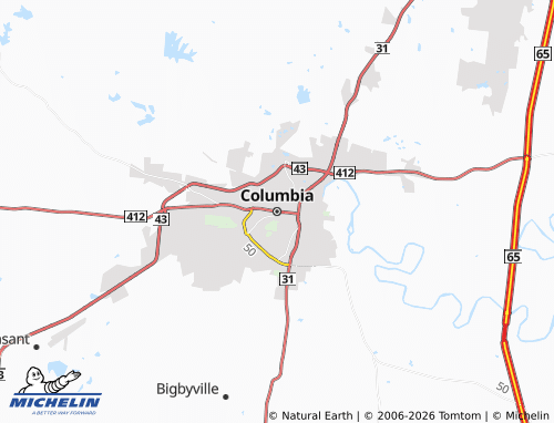 Mapa MICHELIN Columbia - ViaMichelin