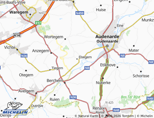 MICHELIN Elsegem map - ViaMichelin