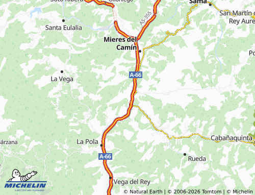 MICHELIN-Landkarte Ujo - ViaMichelin