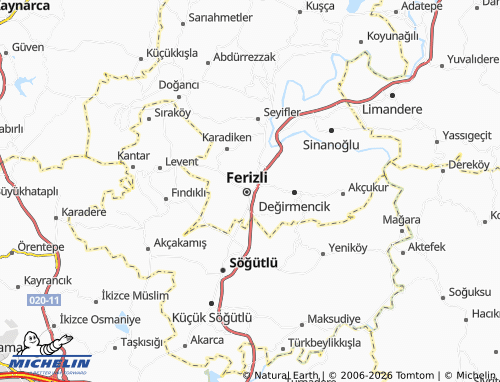 Mappa MICHELIN İnönü - ViaMichelin