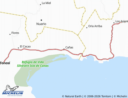 Mappa MICHELIN Cañas - ViaMichelin