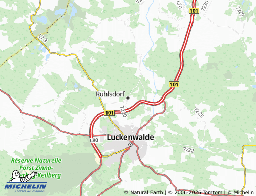 Kaart MICHELIN Ruhlsdorf - ViaMichelin