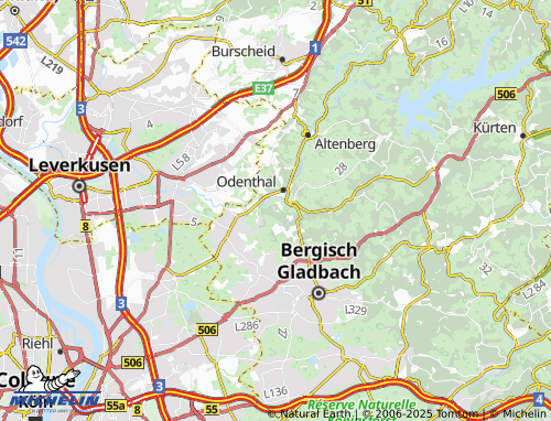 MICHELIN-Landkarte Küchenberg - ViaMichelin