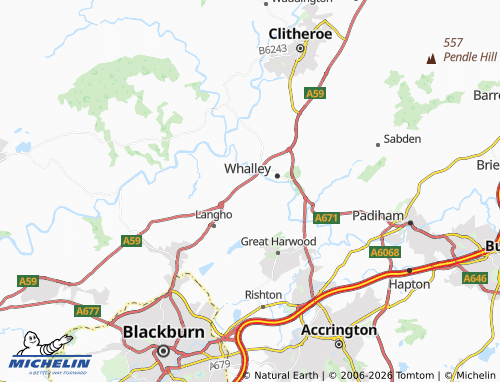 Carte MICHELIN Billington - ViaMichelin