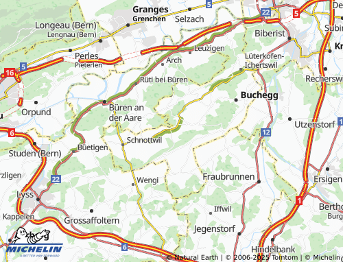 MICHELIN Lüterswil-Gächliwil map - ViaMichelin