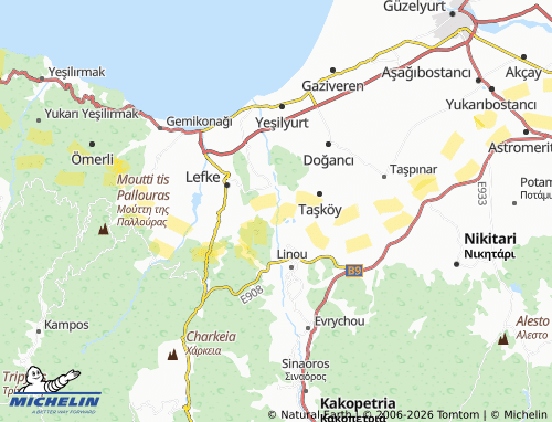 MICHELIN-Landkarte Ayios Nikolaos Soleas - ViaMichelin