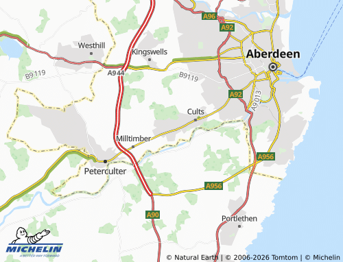 Carte MICHELIN Bieldside - ViaMichelin