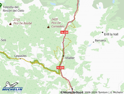 Mappa MICHELIN Ginaste - ViaMichelin