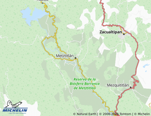Mapa MICHELIN Metztitlán - ViaMichelin