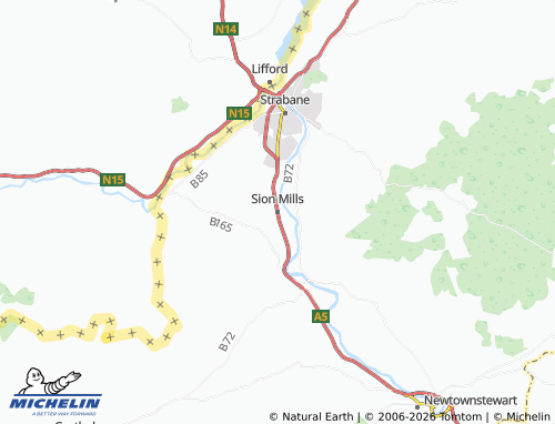 MICHELIN Sion Mills map - ViaMichelin