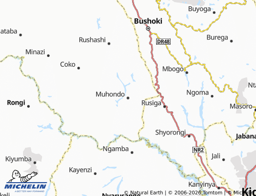 Mapa MICHELIN Muhondo - ViaMichelin