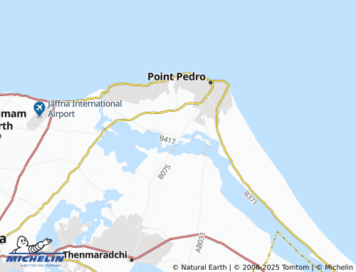MICHELIN Karaveddy East map - ViaMichelin