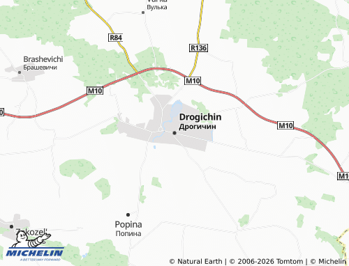 MICHELIN-Landkarte Drogichin - ViaMichelin