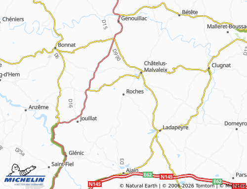 Mapa MICHELIN Roches - ViaMichelin