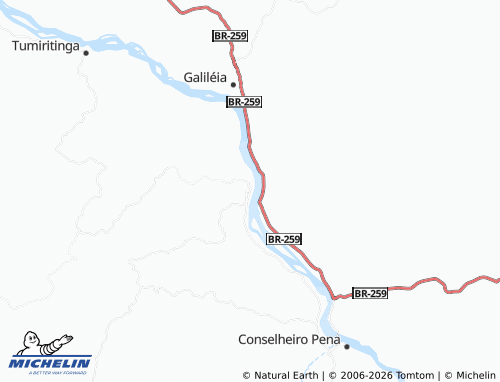 Mappa MICHELIN Barra do Cuieté - ViaMichelin
