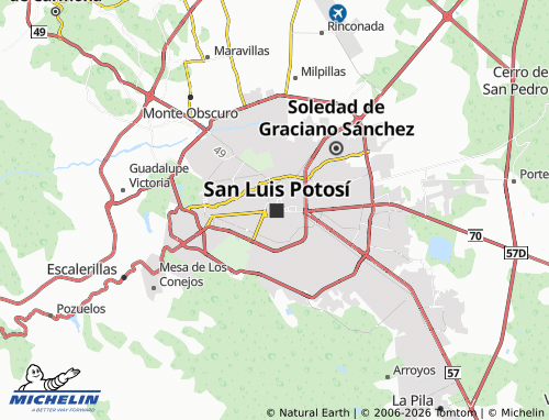 Mapa MICHELIN Centro - ViaMichelin