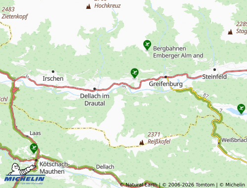 MICHELIN Feistritz map - ViaMichelin