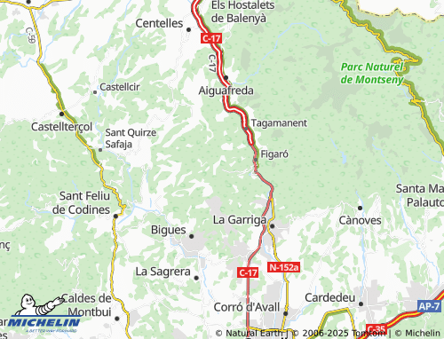Carte MICHELIN Montmany - ViaMichelin