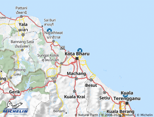 MICHELIN-Landkarte Kelantan - ViaMichelin