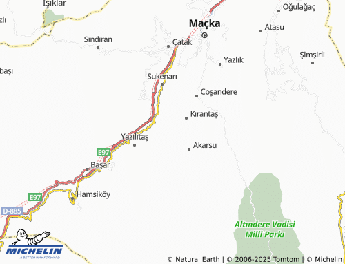 MICHELIN Bakımlı map - ViaMichelin