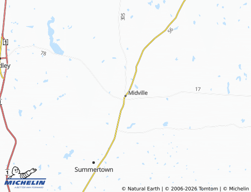Mappa MICHELIN Midville - ViaMichelin