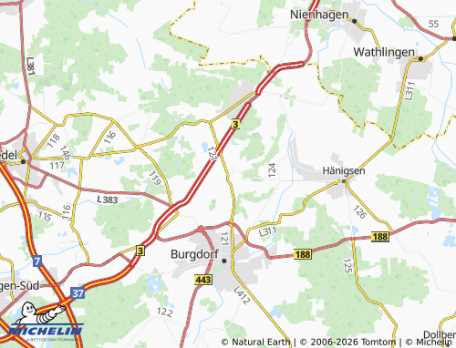 MICHELIN Otze map - ViaMichelin
