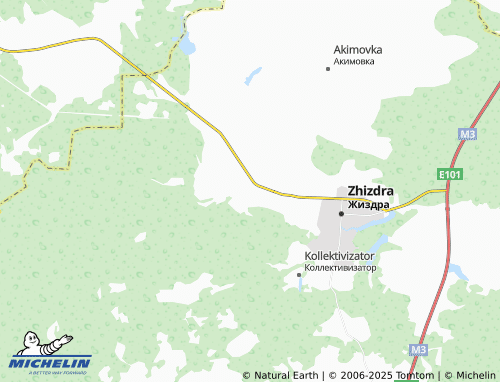 MICHELIN Muzhitino map - ViaMichelin