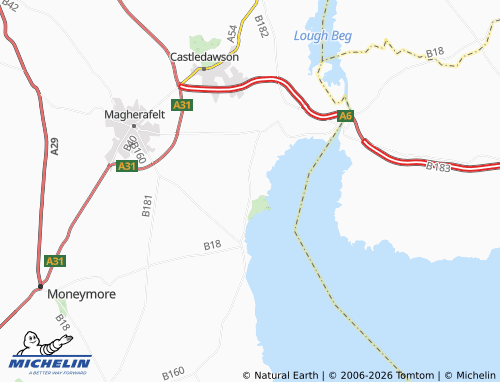 MICHELIN Drumenagh map - ViaMichelin