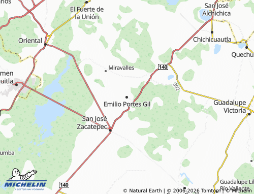 Mappa MICHELIN Emilio Portes Gil - ViaMichelin