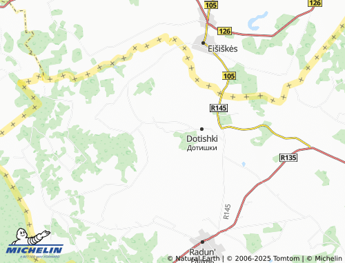 MICHELIN Chizhuny map - ViaMichelin