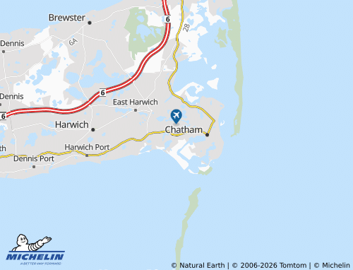 Kaart MICHELIN West Chatham - ViaMichelin