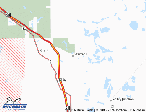 Mappa MICHELIN Warrens - ViaMichelin
