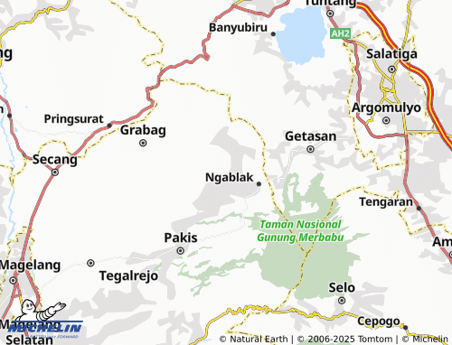 MICHELIN Girirejo map - ViaMichelin